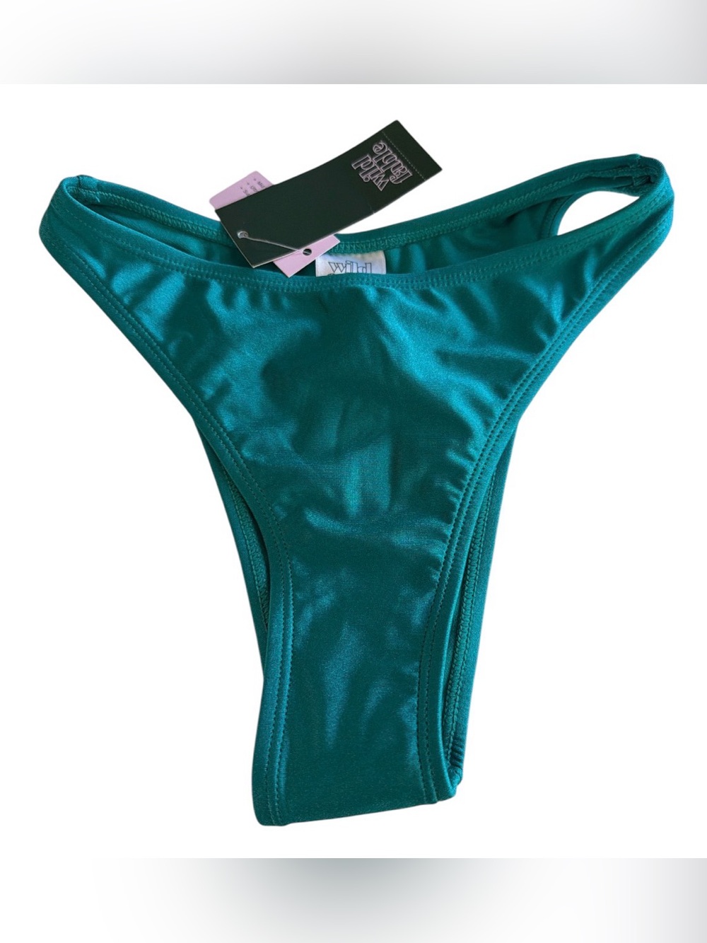 wild fable NWT Women’s Teal High-Cut Bikini Bottom Size XXS (00)